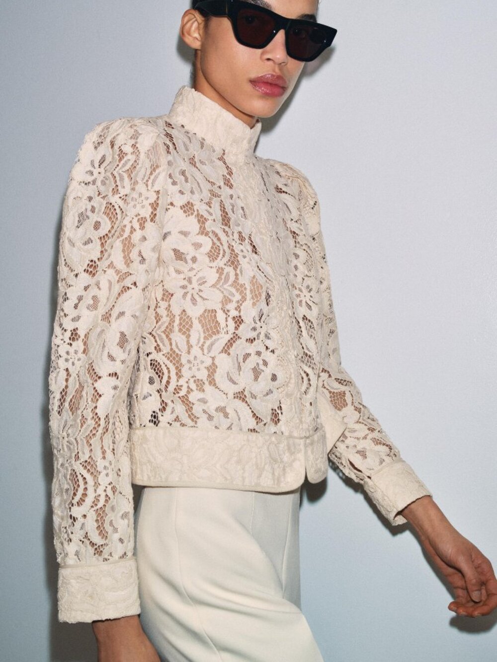 Zara Woman Collection Lace Blazer Size Small NWT